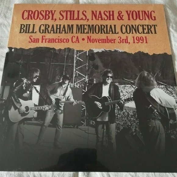 Crosby, Stills, Nash & Young Bill Graham Memorial Concert LP ~Ltd Ed ~Brand New! - Picture 2 of 2